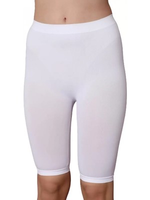 Hace Bazaar Marsilyan- Beyaz  3856 Soft Kapri Tayt