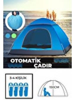 Ett Otomatik Havada Açılan Su Geçirmez Çadır 4 Kişilik