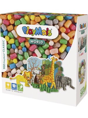 Uravas Store Playmais World Jungle El Işi Seti, 3 Yaşından Büyük Çocuklar Için, Yaklaşık 1000, El Işi Için Şablonlar ve Talimatlar (Türkçe Olmayabilir) | Çocuklar Için Hediyeler | Yaratıcılığı ve Ince Motor