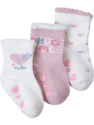 Hellobaby Kız Bebek 3lü Kaydırmaz Çorap
