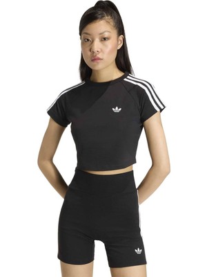 AKG3700 Adidas Sst Baby Tee Kadın T-Shirt Siyah