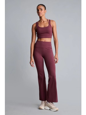 DeFacto Esnek Kumaş Airtech Flare Fit Yüksek Bel Beli Saran Sporcu Pantolon C9192AX26AU