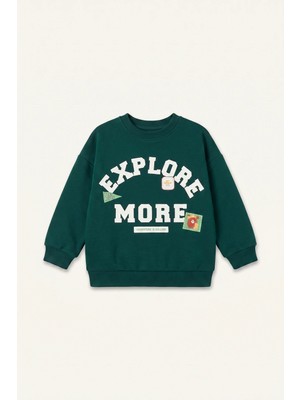 DeFacto Oversize Baskılı Arma Detaylı Sweatshirt Erkek Bebek I0317A526AU