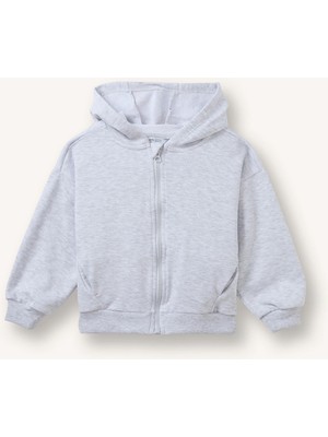 DeFacto Kapüşonlu Cepli Fermuarlı Sweatshirt Sweatshirt Hırka Kız Bebek I0589A526AU