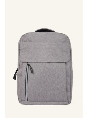 DeFacto Dikey Ön Cepli Dokulu Unisex Sırt Çantası H9239AXNS