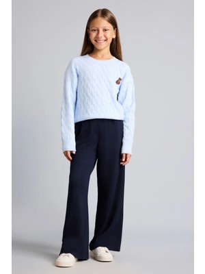 DeFacto Yüksek Bel Çift Düğmeli Wide Leg Pantolon Kız Çocuk I6731A826AU