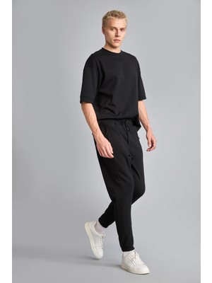 DeFacto Slim Fit Bağcıklı Fermuar Cepli Pike Jogger Eşofman Altı D5258AX26AU