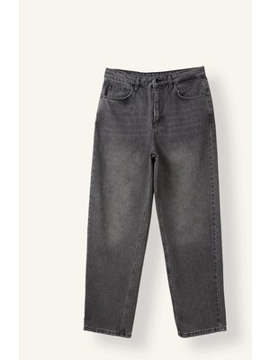 DeFacto Baggy Fit Normal Bel Geniş Paça Jean Pantolon B3925AX26AU