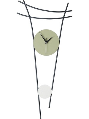Uravas Store Muyika Heit Metal 73-34CM Dekoratif Duvar Saati Mds-R MYK2097-7
