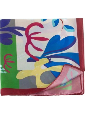 Hace Bazaar Çiçek Desenli Zr Şifon Fular 50*50 cm