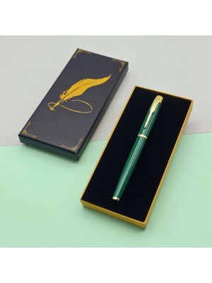 Uravas Store 17 x 7.5 cm 13 cm Metal Kalem Kutulu Yeşil Roller