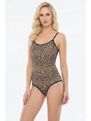 Hace Bazaar Şahinler Leopar Çıtçıtlı Body B247