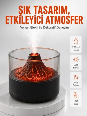 Cotton Soft Su Hazneli LED Işıklı Aromaterapi Difüzörü