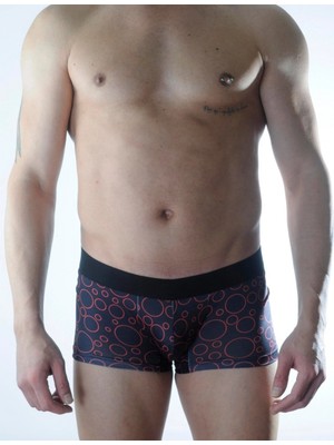 Hace Bazaar Erkek Daire Desenli Boxer