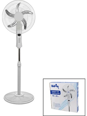 Ttt Uzaktan Kumandalı Vantilatör - Sanayi Tipi - 5 Metal Pervaneli - 3 Kademe Hız Ayarlı