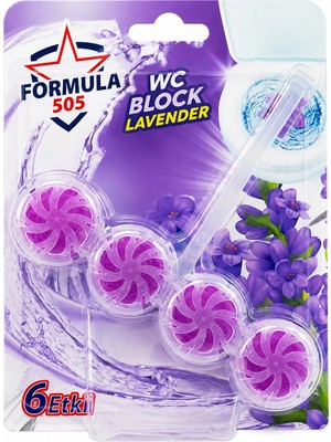 Ttt 4'lü Wc Blok - Lavanta Kokulu - 2 Adet - 6 Etkili - 200 gr