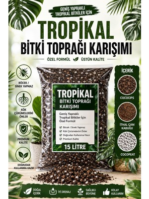 Plant Home Power Mix Tropikal Bitki Toprağı - 15 Litre