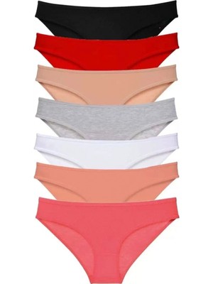 Hace Bazaar 7 Adet Süper Eko Set Likralı Kadın Slip Külot Set 2