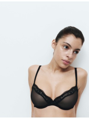 Marks & Spencer Dantel Detaylı Demi Cup Sütyen