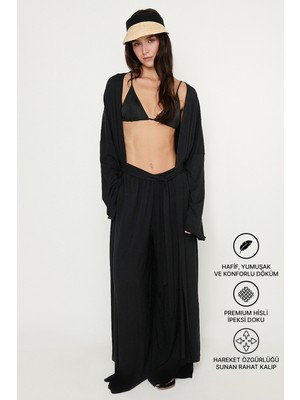 Altınyıldız Classics Yumuşak Dokulu Rahat Standart Fit Şal Yaka Esnek Kimono