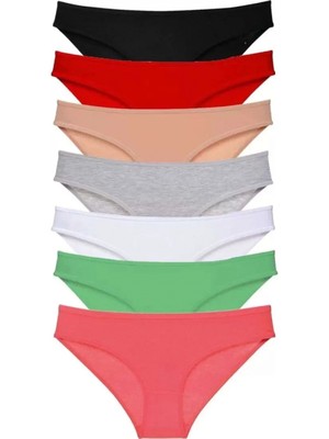 Hace Bazaar 7 Adet Süper Eko Set Likralı Kadın Slip Külot Set 3