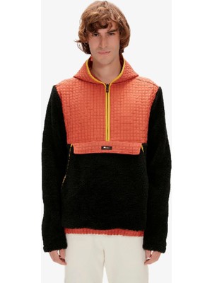 Bad Bear Leonard Half-Zıp Plush Erkek Siyah Sweatshirt 23.02.29.007-C01