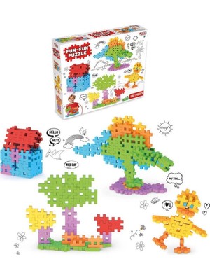 HBG Markt Mey Ithalat® Fun Fun 192 Parça Eğitici Puzzle