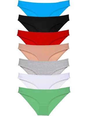 Hace Bazaar 7 Adet Süper Eko Set Likralı Kadın Slip Külot Set 2