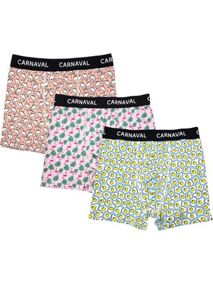 Carnaval Socks Carnaval Fun District Erkek Boxer 3’lü Set