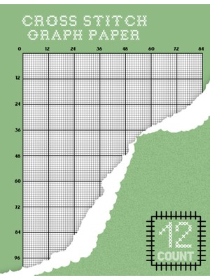 Kazan Hobi The Cross Stitcher's Design Notebook: Cross Stitching In 12 By 12 Per Inch Grid - Creating Your Own Embroidery Patterns And Needlework - 12 Lines Per ... Designs (120 Sheet 8.5 x 11 Inches / Din A