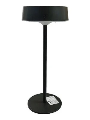 Cata CT-8450 Dubai Solar Şarjlı LED Masa Lambası Siyah Kasa 3 Farklı Renk Ayarı Ofis Dekoratif