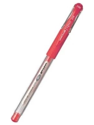 Uni-Ball Signo Dx UM-151 Kırmızı Jel Kalem 0.7 mm - 12 Adet Toptan Paket