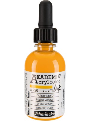 Kazan Hobi Schmincke Akademie Akrilik Mürekkep 50 ml 226 Indian Yellow