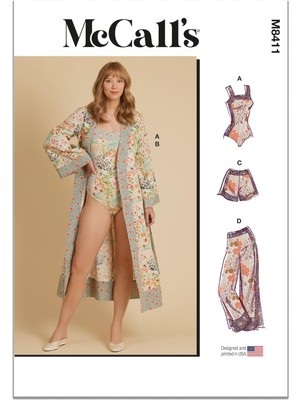 Kazan Hobi Mccall's Misses Pijama Dikiş Deseni, Çok Renkli 2 Parça