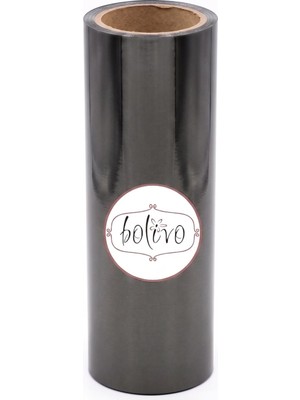 Kazan Hobi Bolivo Premium Hobi Varak, El Sanatları, Dekorasyon ve Kendin Yap (Dıy) Süsleme Folyosu (Gunmetal, 10 cm x 5 Mt)