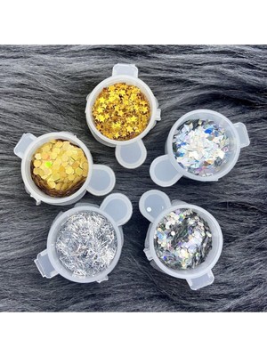Kazan Hobi Reçine Sim & Glitter Seti, Mum, Beton, Süs & Glitter E1