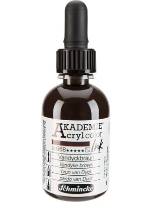 Kazan Hobi Schmincke Akademie Akrilik Mürekkep 50 ml 668 Vandyke Brown