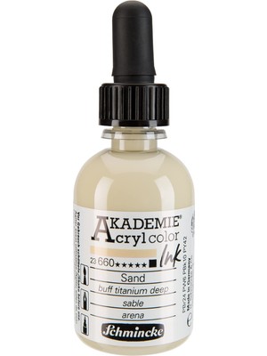 Kazan Hobi Schmincke Akademie Akrilik Mürekkep 50 ml 660 Buff Titanium Deep
