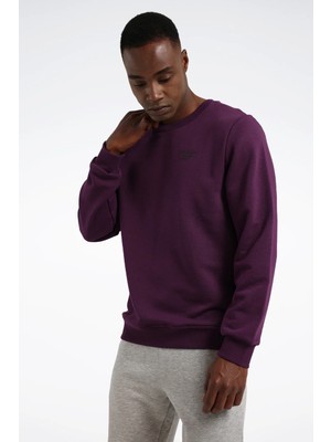 Reebok Rı Ft Left Chest Crew Mor Erkek Sweatshirt