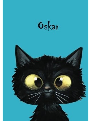 Kazan Hobi Oskar: Personalisiertes Notizbuch, Dın A5, 80 Blanko Seiten Mit Kleiner Katze Auf Jeder Rechten Unteren Seite. Durch Vornamen Auf Dem Cover, Eine ... Coverfinish. Über 2500 Namen Bereits Verf