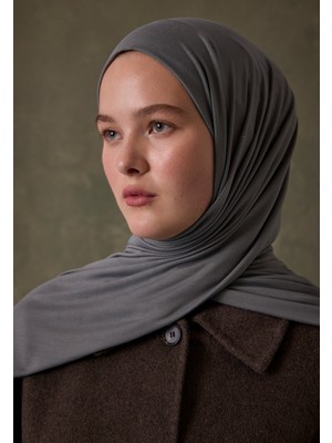 Fresh Scarfs Bambu Penye Şal Koyu Gri