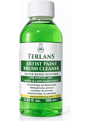 Kazan Hobi Terlans Sanatsal Boya ve Fırça Temizleyici 100 ml - Yağlı ve Akrilik Boya Temizleyici - Artist Brush Cleaner