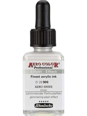 Kazan Hobi Schmincke Aero Color Professional Akrilik Airbrush Mürekkebi 28 ml 900 Aero Shine Silver