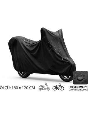 Ett Motosiklet ve Scooter Koruma Brandası - Su ve Toz Geçirmez 180X120 cm