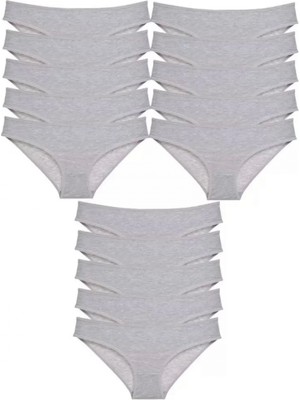 Hace Bazaar 15 Adet Süper Eko Set Likralı Kadın Slip Külot Gri
