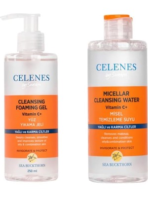 Kazan Hobi Celenes By Sweden Sea Buckthorn Aydınlatıcı ve Cilt Tonu Eşitleyici Seti Yağlı ve Karma Ciltler 250 ml 250 ml
