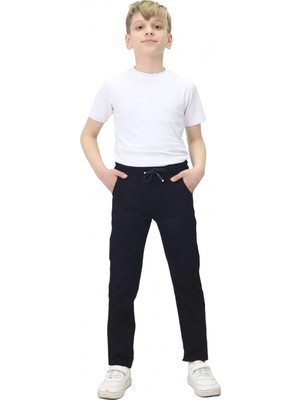 Bulut Teks Atiba Okul Keten Pantolon Unisex Siyah Kıyafetleri Üniforması Çocuk Genç