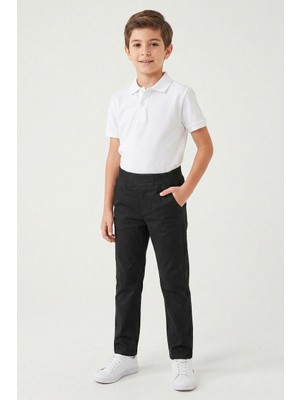 Kinderos Beli Lastikli Kaşkorse Çocuk Okul Pantolonu 8431-8331