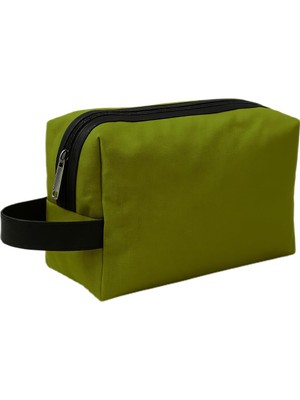 Kazan Hobi Boldy Kozmetik Çantası-Tıraş Çantası-Seyahat Çantası-Makyaj Çantası-Traş-El Çantası-Handbag (Yeşil)