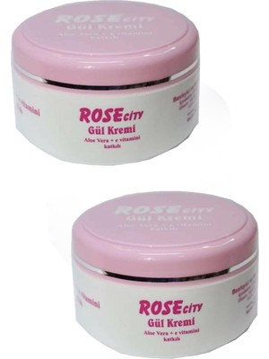 Kazan Hobi Rosecity Gül Kremi, Aloe Vera ve E Vitamin, 120 Ml, 2 Adet